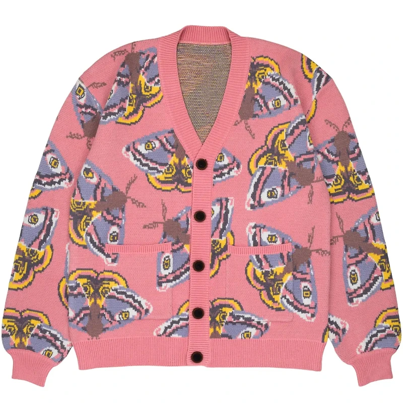 Pink Emperor Moth Cardigan