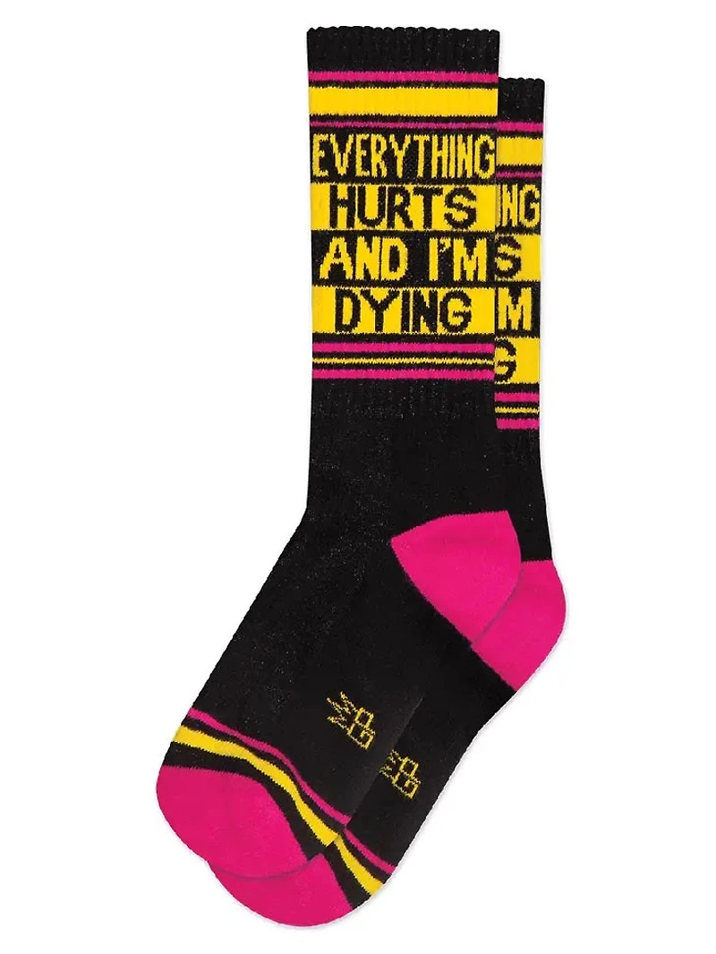 Everything Hurts And I'm Dying Ribbed Socks