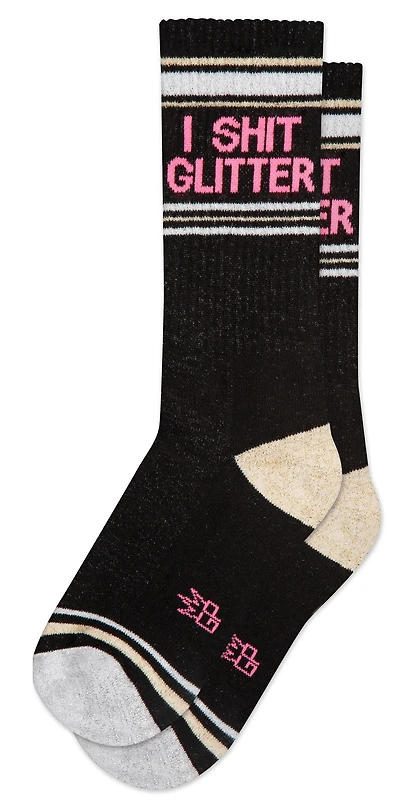 I Shit Glitter Crew Socks