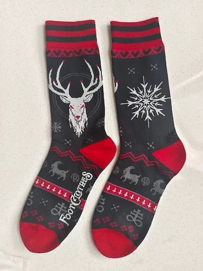 BeelzebucK Ugly Xmas Sweater Crew Sock