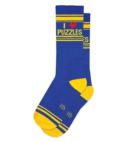 I Heart Puzzles Ribbed Socks