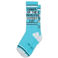 Owner of the World's Cutest Cat Gym Crew Socks