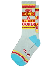 Here Comes A Roller Skater Ribbed Socks
