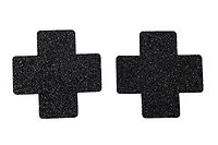 X Black Glitter Pasties