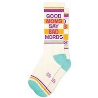 Good Moms Say Bad Words Gym Crew Socks
