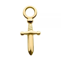 Dagger Charm 14Kt Gold