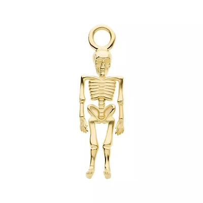 14Kt Yellow Gold Skeleton Charm