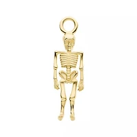 14Kt Yellow Gold Skeleton Charm