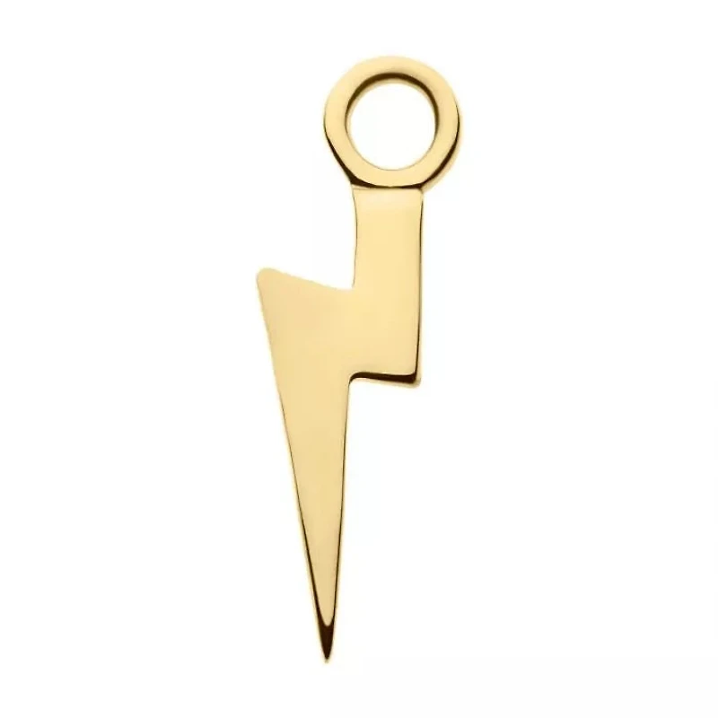 14kt Yellow Gold Lightning Bolt Charm