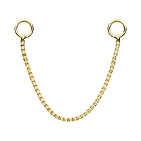 Cadena Caja 7/8" Oro 14Kt