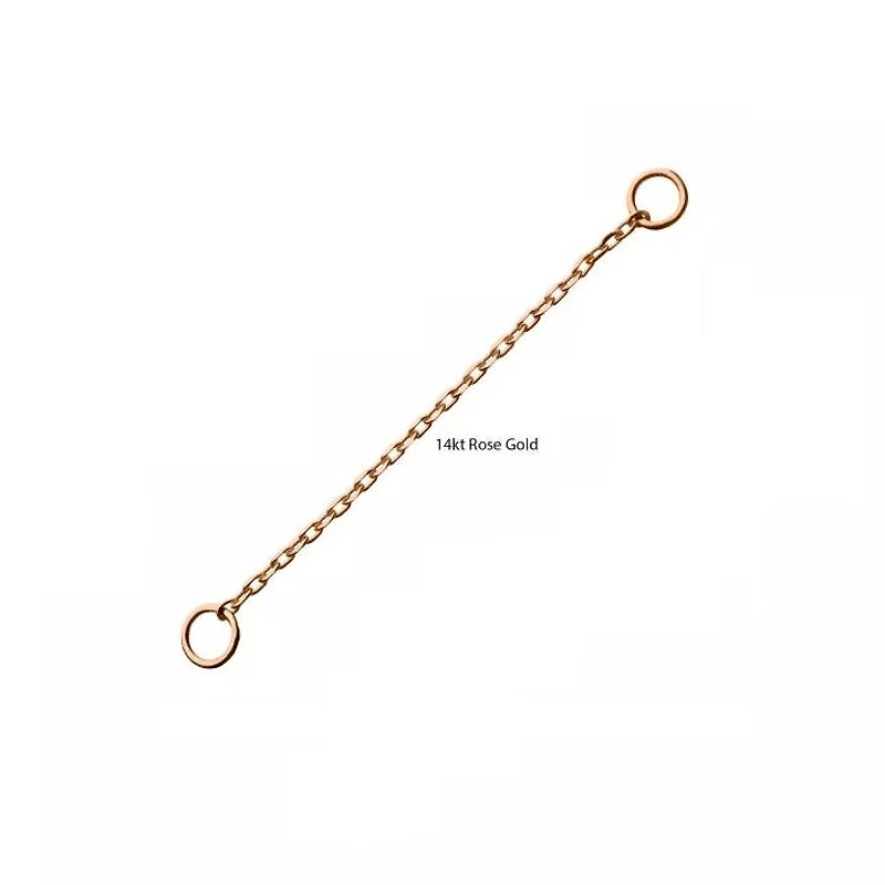 Nose Rolo Chain 7/8" 14kt Rosegold