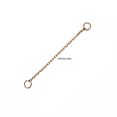 Nose Rolo Chain 7/8" 14kt Rosegold
