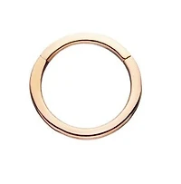 18g 10mm 14Kt Yellow Gold Basic Hinged Hoop