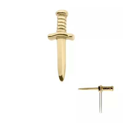 Dagger 10mm 14kt Gold