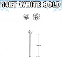 14KARAT WHITE GOLD 1.5MM PRONG
