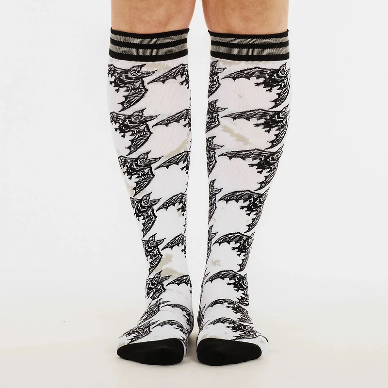 Batstooth Knee High Socks