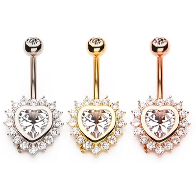 HEART W/PRONG MULTI GEM