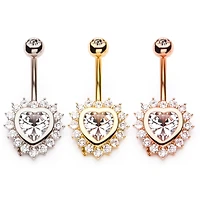 HEART W/PRONG MULTI GEM