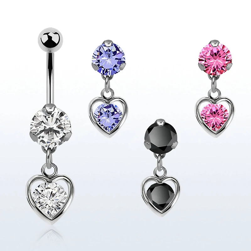 HEART DANGLE WITH CZ