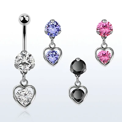 HEART DANGLE WITH CZ
