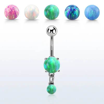 OPAL PRONG SET DANGLE