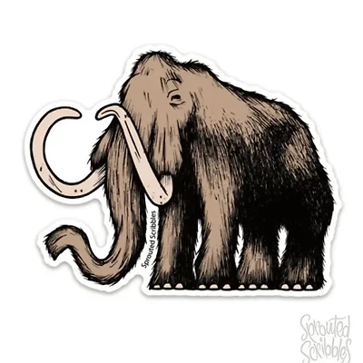 Woolly Mammoth Sticker