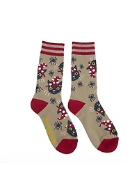 Witchy Whiskers Crew Socks