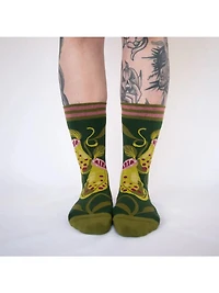 Pitcher Plant Crew Socks