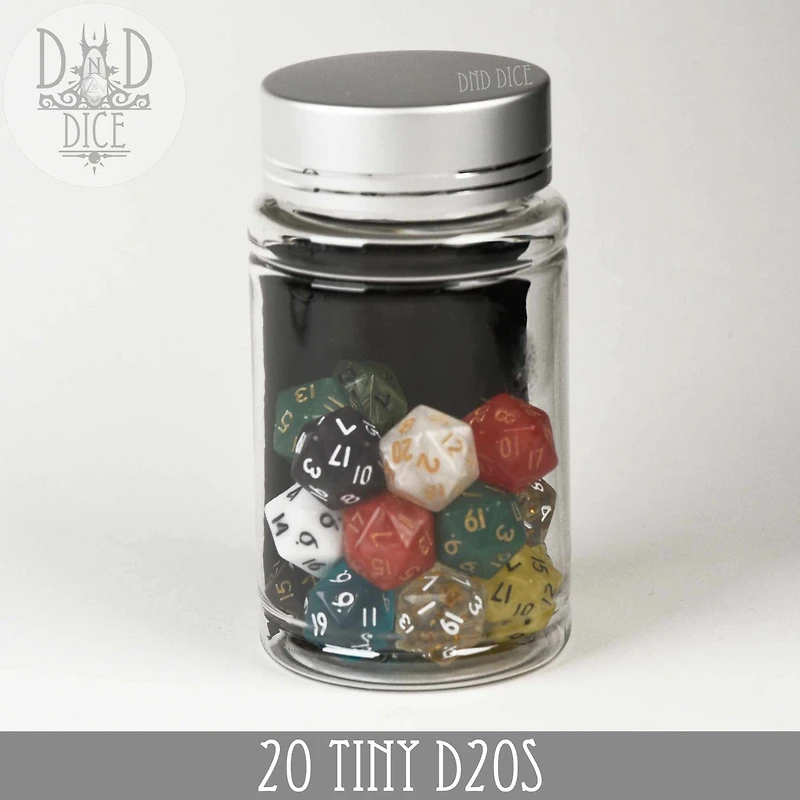 20 Tiny D20's Dice Set