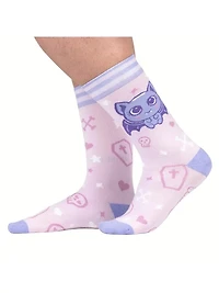 Widdle Bat Guy Crew Socks