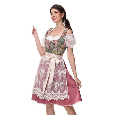 Butterfly Corset And Lace Wrap Dress