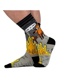 This Is Fine Noir Edition Crew Socks
