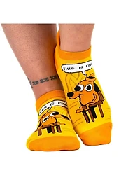 This Is Fine Classic Edition Ankle Socks