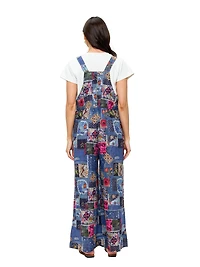 Overall Ruffled Patchwork Print
