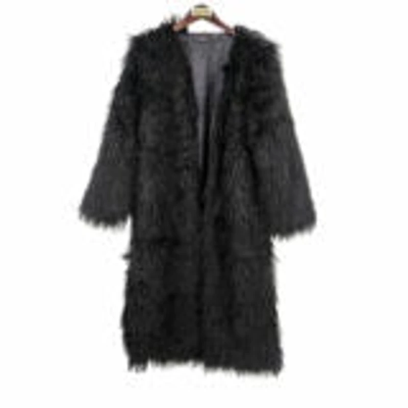Long Faux Fur Coat