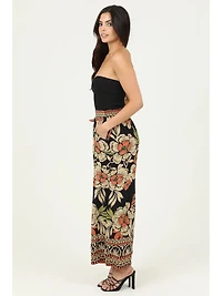 Printed Wide Leg Pants