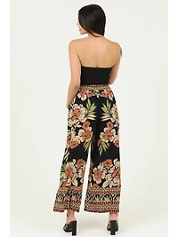 Printed Wide Leg Pants