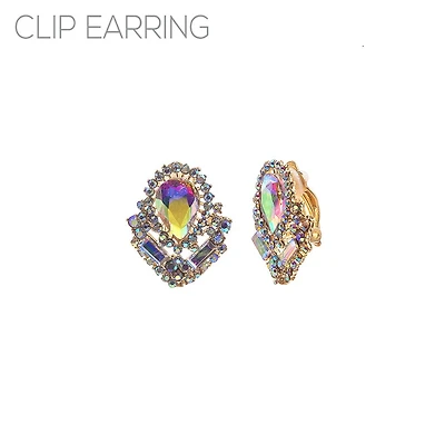 Teardrop Clip On Earring AB