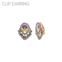 Teardrop Clip On Earring AB