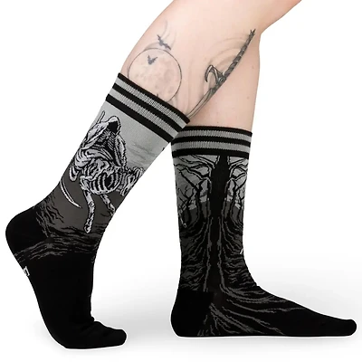 Death On A Pale Horse Crew Socks