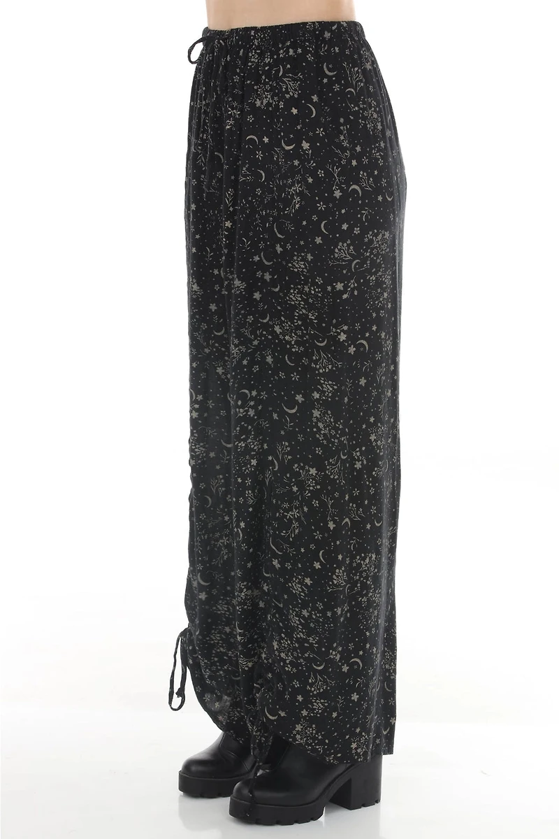 Celestial Flower Drawstring Pants