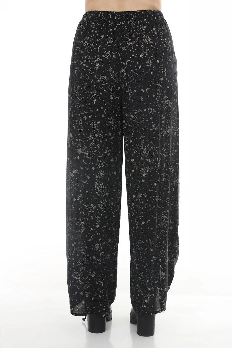 Celestial Flower Drawstring Pants
