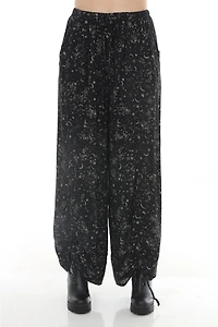 Celestial Flower Drawstring Pants