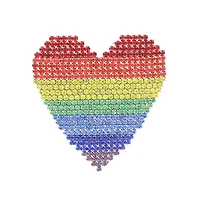 Rhinestone Heart Pin