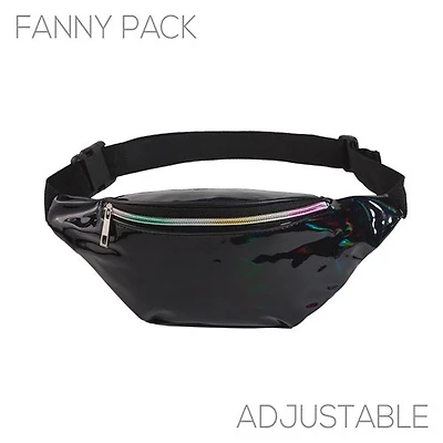 Holographic Fanny Pack Metallic