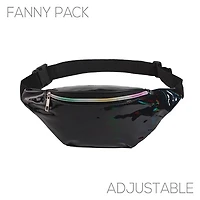 Holographic Fanny Pack Metallic