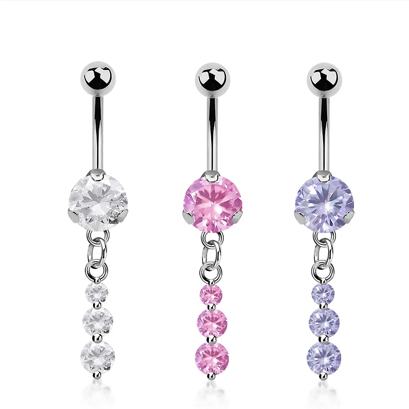 3 Round Mini Dangle Nave