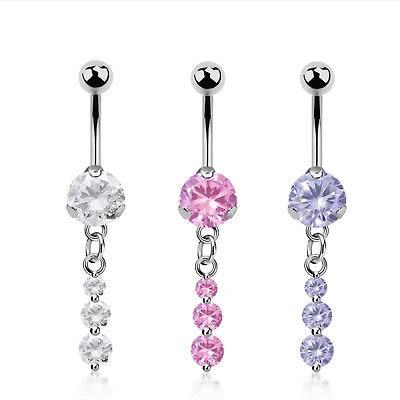 3 Round Mini Dangle Nave