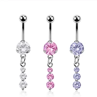 3 Round Mini Dangle Nave