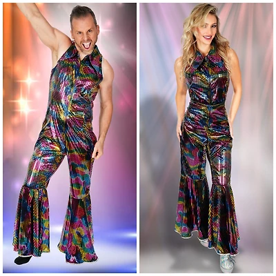 Rainbow Shiny Flair Jumpsuit